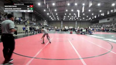 106C Quarterfinal - Brayden Davis, Rockwall vs Immanuel Matteson, Whitfield