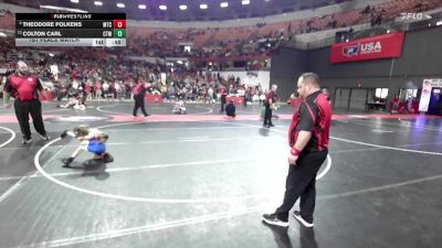 60 lbs 1st Place Match - Colton Carl, Westby Wrestling Club vs Theodore Folkens, Maverick Training Center