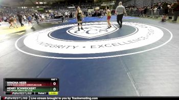 126 lbs Cons. Round 2 - Henry Schweickert, Mat Demon Wrestling Club vs Winona Heer, White River Hornets Wrestling Club