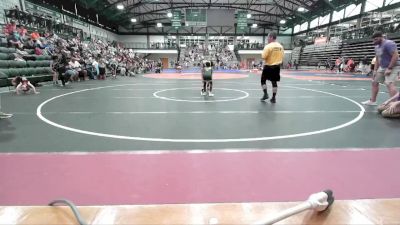 50-54 lbs Quarterfinal - Tre`Lyn Morrow, Crystal Lake Wizards Wrestling vs Nolan Nanney, Little Giant WC