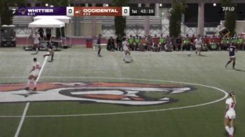 Replay: Whittier vs Occidental | Sep 24 @ 7 PM