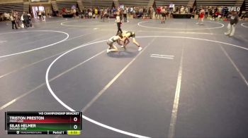 145 Championship Bracket Cons. Round 2 - Triston Preston, Prior Lake vs Silas Helmer, Mounds View