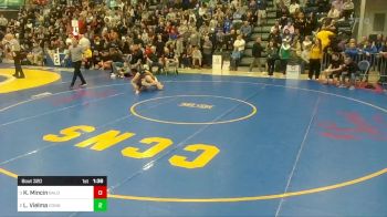 160 lbs Semifinal - Keith Mincin, Baldwin vs Lonzy Vielma, Connellsville