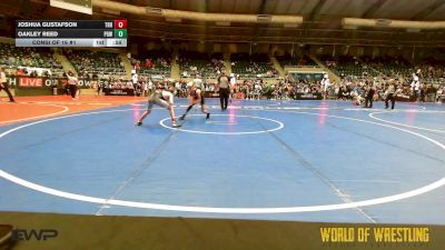 76 lbs Consi Of 16 #1 - Joshua Gustafson, Top Rank Hammers vs Oakley Reed, Proving Grounds Wrestling