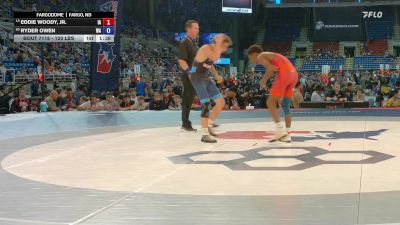 120 lbs Champ. Rd Of 32 - Eddie Woody, Jr., IA vs Ryder Owen, WA