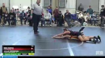 100 lbs Round 1 (6 Team) - Myles Grossman, Junior Terps Xpress vs Ben Owens, Diamond Fish