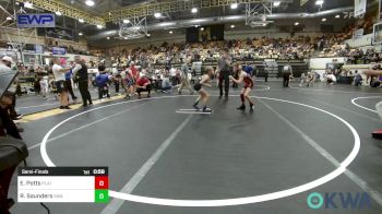 58 lbs Semifinal - Eli Potts, Plainview Youth Wrestling Club vs Ryatt Saunders, Shelton Wrestling Academy