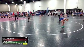 126 lbs Round 2 (16 Team) - Jacob Fuentes, Florida Young Gunslingers vs Ayla Stevenson, Franklin Black & Blue