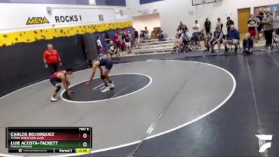 132 lbs Cons. Round 3 - Luie Acosta-Tackett, Massa Maniacs vs Carlos Bojorquez, Titans Wrestling Club