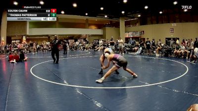 106 lbs Semifinal - Colten Calvin, Nashville Catholic Wrestling vs Thomas Patterson, Alpha Elite