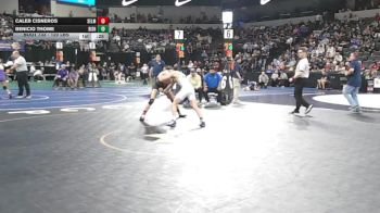 120 lbs Consi Of 16 #1 - Caleb Cisneros, Selma (CS) vs Benicio Thome, Bishop Amat (SS)