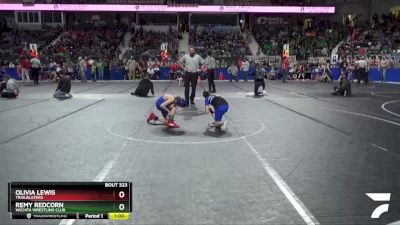 80 lbs Quarterfinal - Remy Redcorn, Wichita Wrestling Club vs Olivia Lewis, Trailblazers