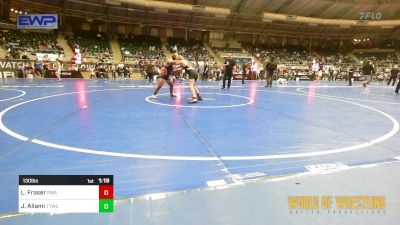 130 lbs 3rd Place - Ladson Fraser, Roundtree Wrestling Academy vs Jayvyn Allami, Team Tulsa Wrestling Club