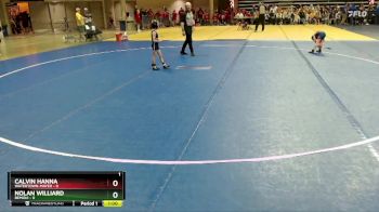 45 lbs Placement (4 Team) - Calvin Hanna, Watertown-Mayer vs Nolan Williard, Bemidji