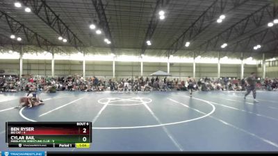 106 lbs Semis & 1st Wrestleback (8 Team) - Ben Ryser, Big Cat vs Cylar Bail, Middleton Wrestling Club