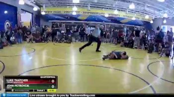 50 lbs Quarterfinal - John Petrovcik, NBWA vs Luke Thatcher, Creeks Wrestling