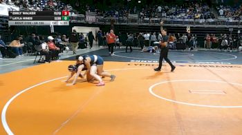 5A 155 lbs Quarterfinal - Layla Hines, Leander Glenn vs Emily Walker, Comal Pieper