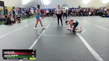 96 lbs Round 6 (8 Team) - Mason Mendise, Terps Xtreme vs Jacob Pope, Noke Wrestling RTC
