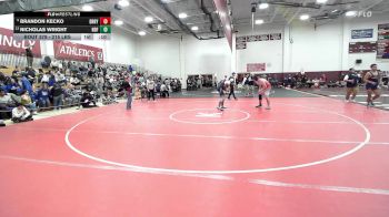 215 lbs Consi Of 4 - Brandon Kecko, Derby/Oxford/Holy Cross vs Nicholas Wright, Notre Dame-Fairfield