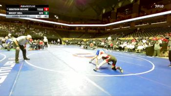 138 Class 4 lbs Cons. Round 2 - Grayson Moore, Fort Osage vs Brody Kell, North Point