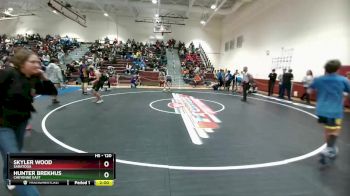 120 lbs Cons. Round 3 - Hunter Brekhus, Cheyenne East vs Skyler Wood, Saratoga