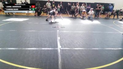 136/143 Semifinal - Lionel Anderson, Summerville Takedown vs Camden Rodd, Independent