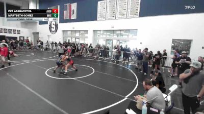 110 lbs Cons. Semi - Eva Afanasyeva, Ayala High School Wrestling vs Marybeth Gomez, Newport Harbor High School