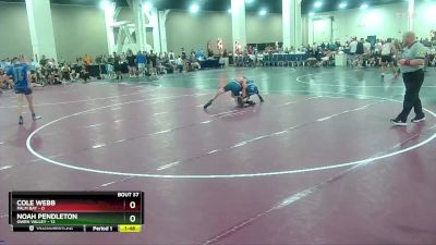 120 lbs Round 8 (10 Team) - Cole Webb, Palm Bay vs Noah Pendleton, Owen Valley