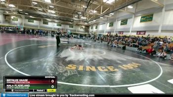 50-55 lbs Semifinal - Nala Fladeland, Stanley Wrestling Club vs Brynlee Haase, Sundawg Wrestling Club