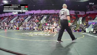 175 lbs Semifinals (8 Team) - Garrett Marentette, Huron HS (New Boston) vs Brock Foster, Fowlerville HS