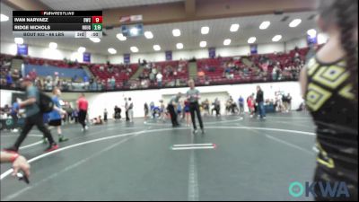 66 lbs Consi Of 4 - Astron Deatherage, Tecumseh Youth Wrestling vs Zane Sparks, Elgin Wrestling