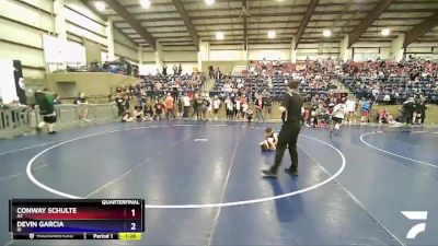 82 lbs Quarterfinal - Conway Schulte, AZ vs Devin Garcia, ID