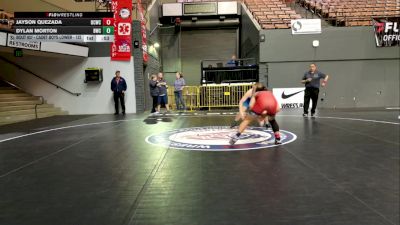 Cadet Boys Lower - 132 lbs Cons. Round 4 - Dylan Morton, Brawlers Wrestling Club vs Jayson Quezada, Daniel Cormier Wrestling Club