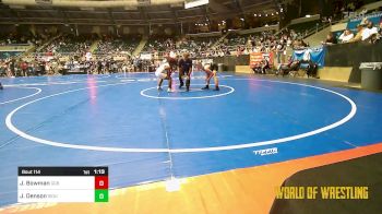 110 lbs Semifinal - Jaxson Bowman, GGB Ohio vs Jayden Denson, Siouxland Wrestling Academy