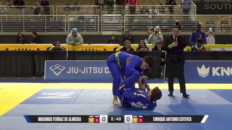 Enrique Antonio Esteves vs Maximus Ferraz De Almeida 2025 Pan Jiu Jitsu IBJJF Championship