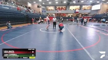 285 lbs Round 4 - Liam Campbell, Lewisville Flower Mound vs Leul Bahta, Frisco Centennial