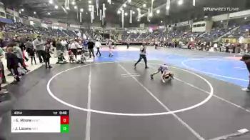 46 lbs Round Of 16 - Elijah Moore, Montrose Elite vs Jocelynn Lozano, Holly