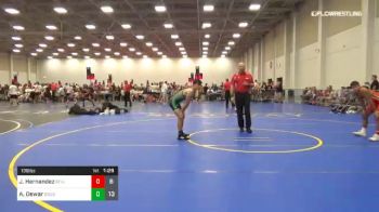 138 lbs Rr Rnd 1 - Julian Hernandez, South Florida Lightning vs Anson Dewar, Doughboy Black