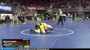 3A-126 lbs 7th Place Match - Jayce Luna, Bettendorf vs Benjamin Hansen, Ankeny