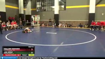 91 lbs Round 3 (12 Team) - Mallory Edwards, Missouri Black vs Lexi Wolk, Missouri Blue