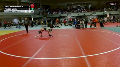 50 lbs Quarterfinal - Saeed Mirza, Edina vs Matthew Thompson, Lake City