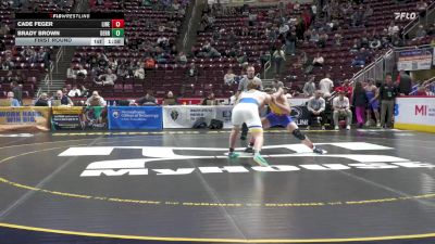 189 lbs First Round - Cade Feger, Line Mountain vs Brady Brown, Derry Area
