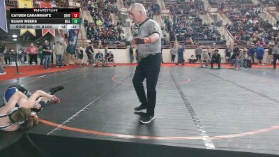 90_B lbs Consi Of 16 #1 - Cayden Carannante, Southern Lehigh vs Elijah Weeks, Bellwood-Antis