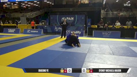 Sydney Michaela Mason vs Onjeong Ye 2026 Pan Jiu Jitsu IBJJF Championship