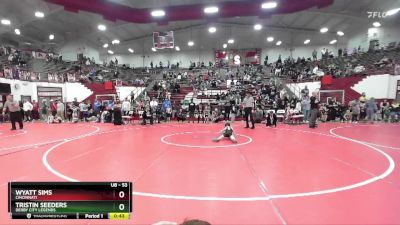 53 lbs Quarterfinal - Tristin Seeders, Derby City Legends vs Wyatt Sims, Cincinnati