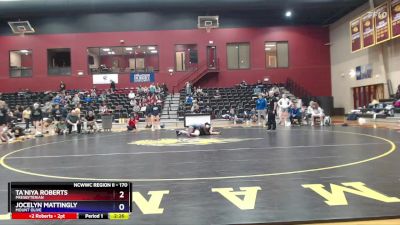 170 lbs Quarterfinal - Jocelyn Mattingly, Mount Olive vs Ta`Niya Roberts, Presbyterian