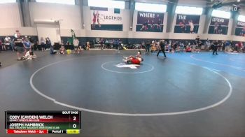 120 lbs Champ. Round 1 - Joseph Hambrick, Hill Country Wildcats Wrestling Club vs Cody (Cayden) Welch, Legacy Wrestling Club
