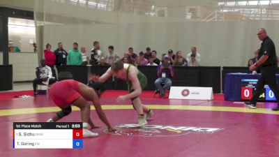 86 kg 1st Place Match - Sehajpal Sidhu, BMWC vs Taran Goring, Edmonton WC