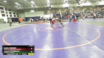 141 lbs Champ. Round 1 - Chuck Fitzgerald, Central Methodist vs Alan Cordero, Indian Hill Community College