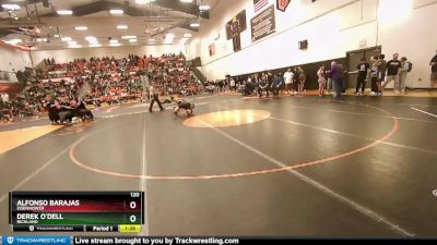 120 lbs Champ. Round 1 - Alfonso Barajas, Eisenhower vs Derek O`Dell, Richland